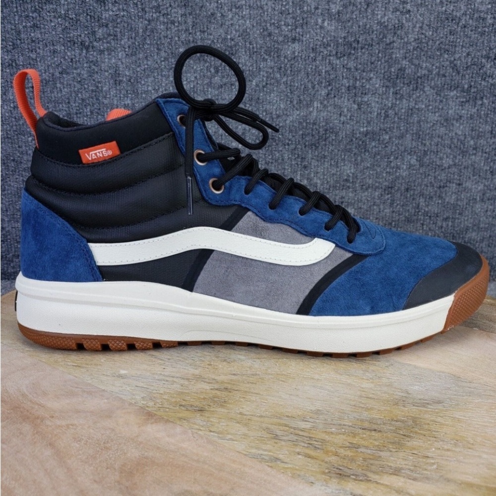 VANS Ultrarange Hi DL MTE Men's Size 12 Blue Black Lace Up Athletic Shoes 500664